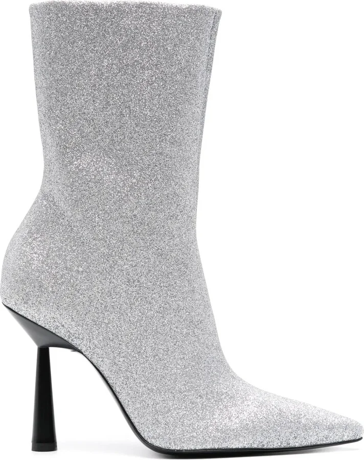 Rosie 100mm glittered ankle boots