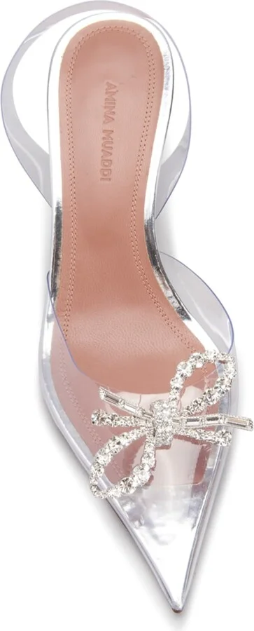 Rosie Clear Bow Halter Pumps - Image 8