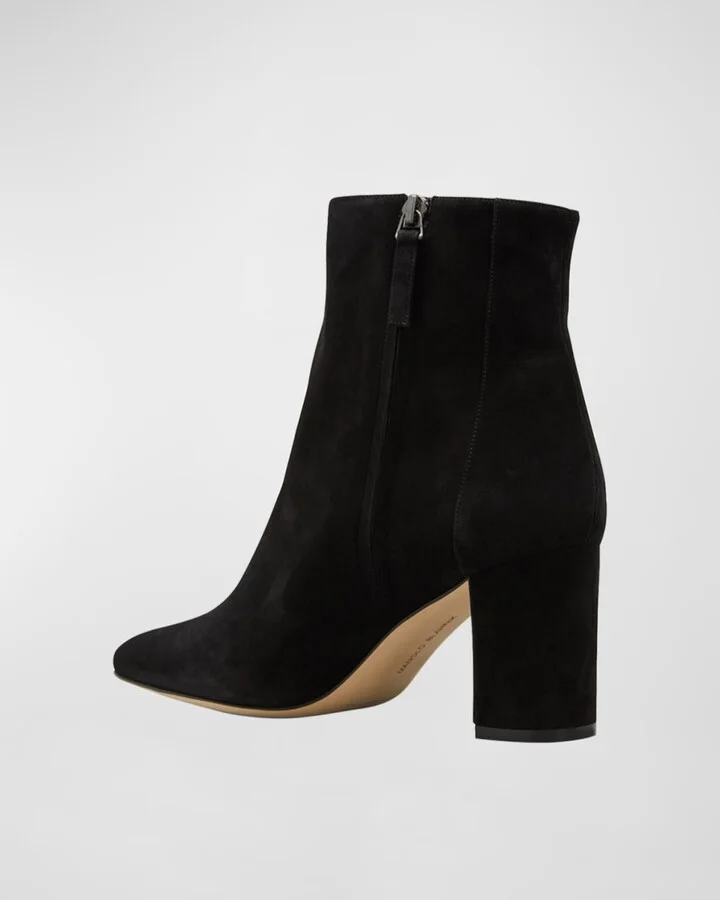 Rosie Suede Zip Ankle Booties - Image 3