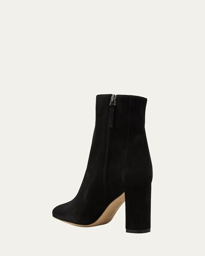 Rosie Suede Zip Ankle Booties - Image 7