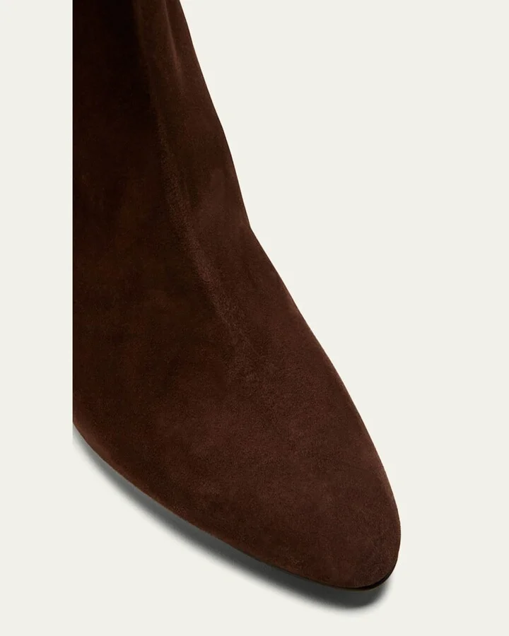 Rosie Suede Zip Ankle Booties - Image 6