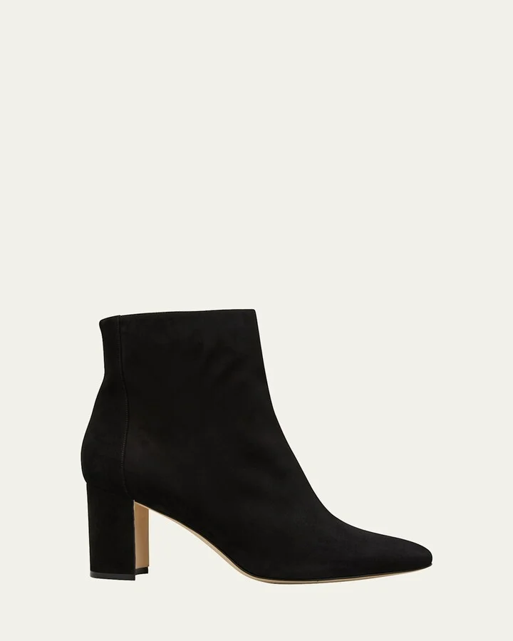 Rosie Suede Zip Ankle Booties