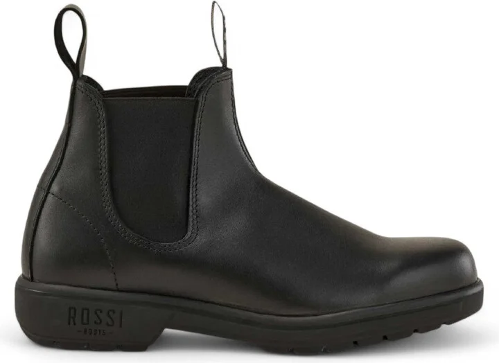 Rossi 301 Endura Black Leather Chelsea Boots
