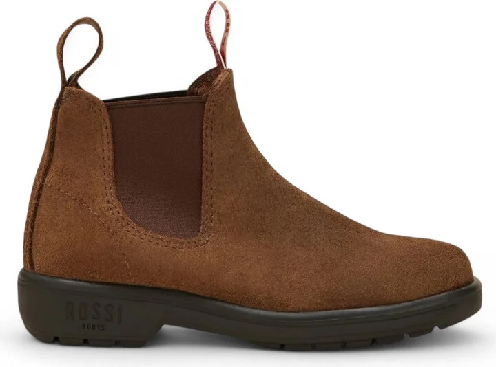 Rossi 303 Endura Rustic Brown Suede Leather Chelsea Boots