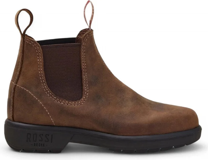 Rossi 303 Endura Tan Brown Leather Chelsea Boots