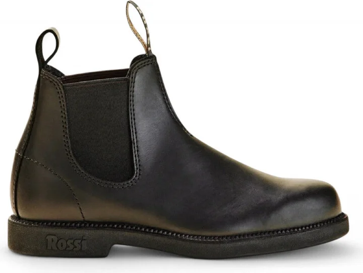 Rossi 607 Booma Black Leather Chelsea Boots
