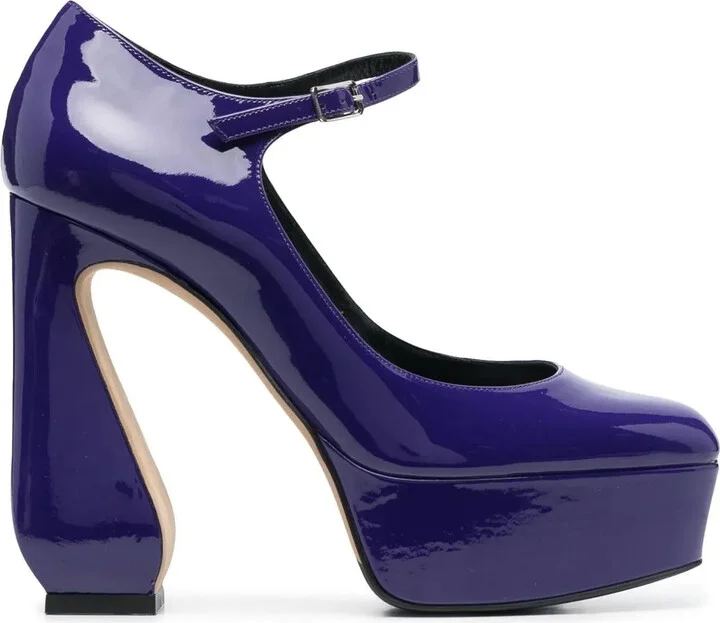Rossi platform-sole pumps