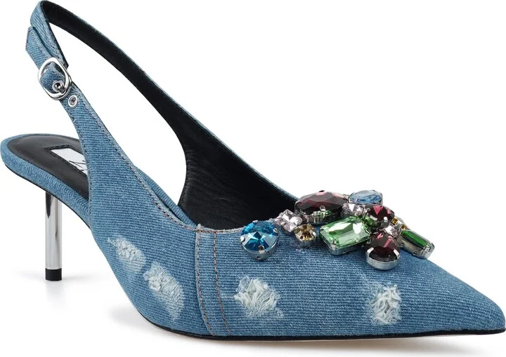 Rossy Pointed Toe Slingback Pump
