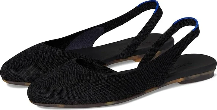 Rothy's The Almond Slingback Women's Slip-on Dress Shoes Black : 10.5 M