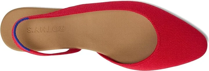 Rothy's The Almond Slingback Women's Slip-on Dress Shoes Lollipop Red : 7 M - Image 2