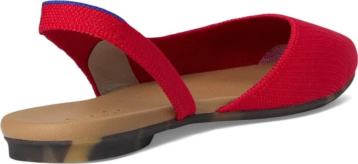 Rothy's The Almond Slingback Women's Slip-on Dress Shoes Lollipop Red : 7 M - Image 4