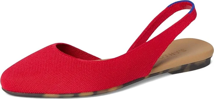 Rothy's The Almond Slingback Women's Slip-on Dress Shoes Lollipop Red : 7 M - Image 5