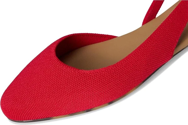 Rothy's The Almond Slingback Women's Slip-on Dress Shoes Lollipop Red : 7 M - Image 7