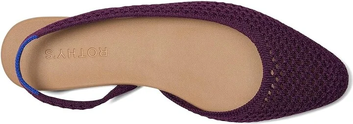 Rothy's The Almond Slingback Women's Slip-on Dress Shoes Plum Mesh : 6 M - Image 2