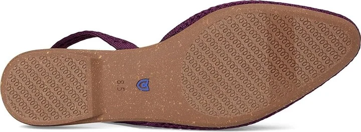 Rothy's The Almond Slingback Women's Slip-on Dress Shoes Plum Mesh : 6 M - Image 3