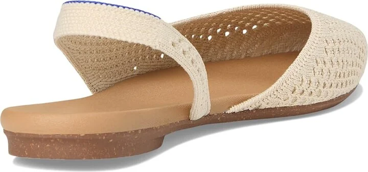 Rothy's The Almond Slingback Women's Slip-on Dress Shoes White Mesh : 12 M - Image 4
