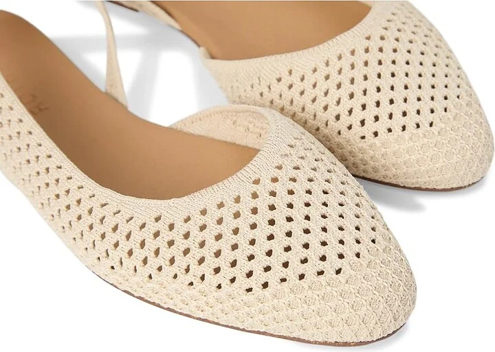 Rothy's The Almond Slingback Women's Slip-on Dress Shoes White Mesh : 12 M - Image 7