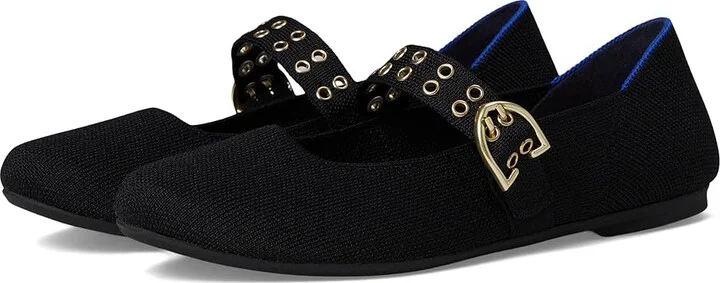 Rothy's The Ballet Mary Jane Women's Dress Flat Shoes Black : 9.5 M
