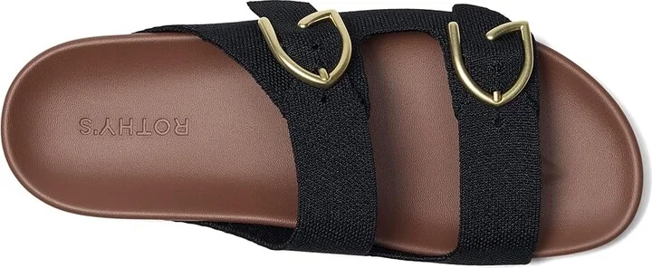 Rothy's The Buckle Slide Women's Sandals Black : 11 M, Synthetic - Image 2