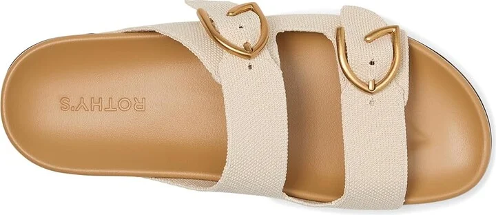 Rothy's The Buckle Slide Women's Sandals Sea Salt : 8 M, Synthetic - Image 2