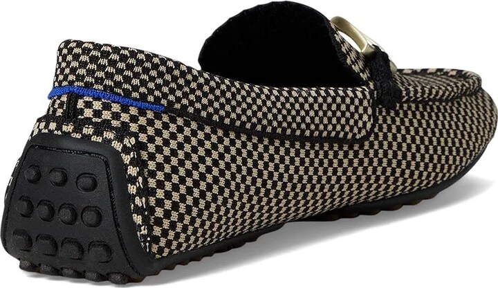 Rothy's The Double Bit Driver Women's Flat Shoes Classic Micro Check : 6.5 M, Synthetic - Image 4