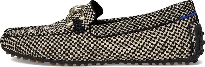 Rothy's The Double Bit Driver Women's Flat Shoes Classic Micro Check : 6.5 M, Synthetic - Image 6