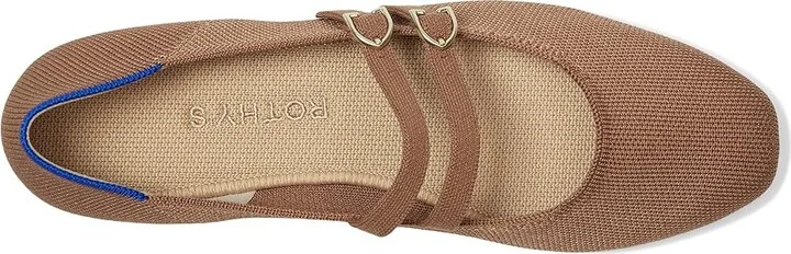 Rothy's The Double Buckle Mary Jane Women's Dress Flat Shoes Java Chip : 7.5 M - Image 2