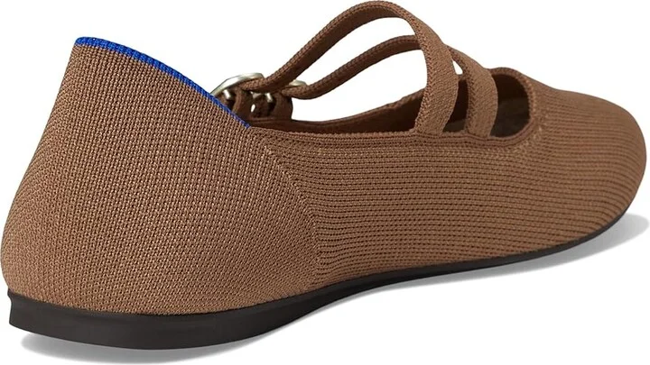 Rothy's The Double Buckle Mary Jane Women's Dress Flat Shoes Java Chip : 7.5 M - Image 4