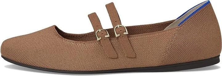 Rothy's The Double Buckle Mary Jane Women's Dress Flat Shoes Java Chip : 7.5 M - Image 6