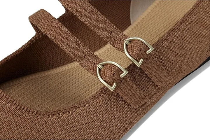 Rothy's The Double Buckle Mary Jane Women's Dress Flat Shoes Java Chip : 7.5 M - Image 7