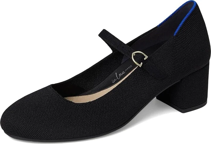 Rothy's The Mary Jane Heel High Women's Heels Black : 6 M - Image 5