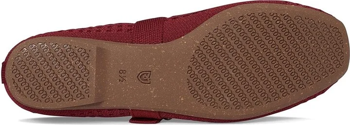 Rothy's The Max Buckle Mary Jane Women's Dress Flat Shoes Ruby Mesh : 8.5 M - Image 3