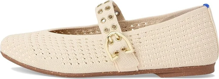 Rothy's The Max Buckle Mary Jane Women's Dress Flat Shoes White Mesh : 9.5 M - Image 6