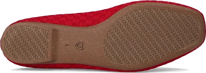 Rothy's The Max Square Mary Jane Women's Dress Flat Shoes Red Crisp Basketweave : 7.5 M, Synthetic - Image 3