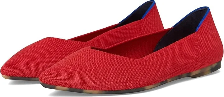 Rothy's The Point II Women's Slip-on Dress Shoes Lollipop Red : 10 M, Synthetic