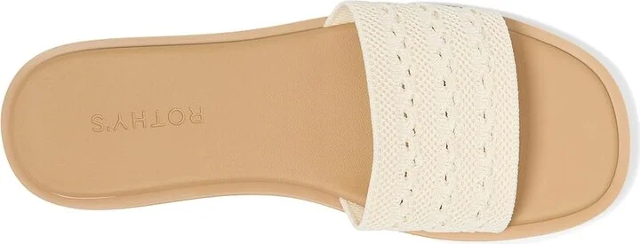 Rothy's The Slide Sandals Women's Sandals Sandy Crochet : 8.5 M, Synthetic - Image 2