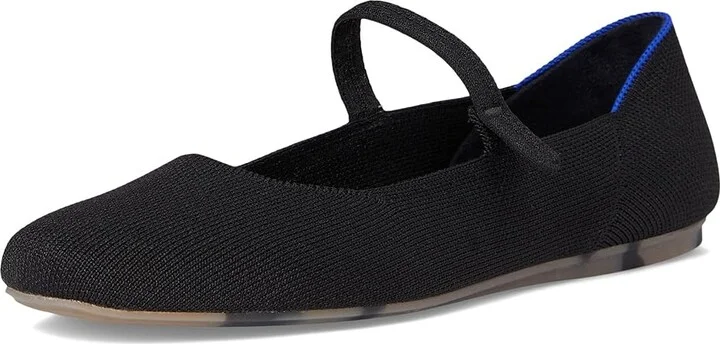 Rothy's The Square Mary Jane Women's Dress Flat Shoes Black : 8 M, Synthetic - Image 5