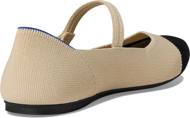 Rothy's The Square Mary Jane Women's Dress Flat Shoes Cream Captoe : 8.5 M, Synthetic - Image 4