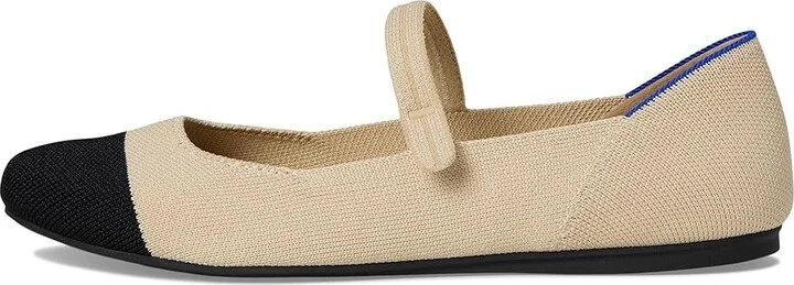 Rothy's The Square Mary Jane Women's Dress Flat Shoes Cream Captoe : 8.5 M, Synthetic - Image 6