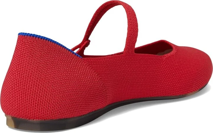 Rothy's The Square Mary Jane Women's Dress Flat Shoes Lollipop Red : 8 M, Synthetic - Image 4