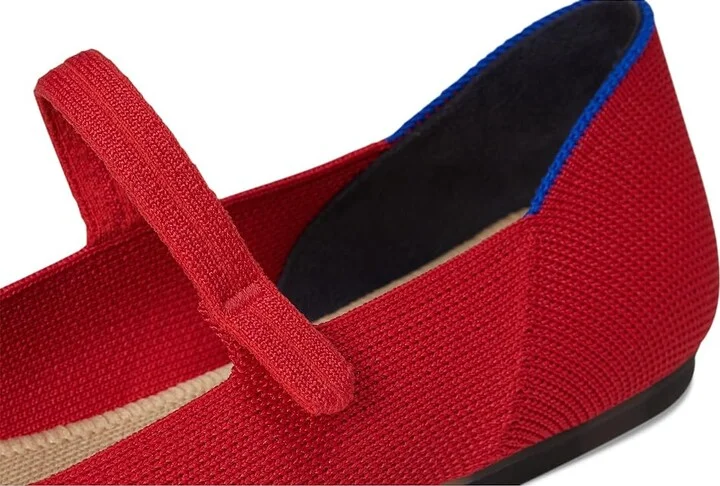 Rothy's The Square Mary Jane Women's Dress Flat Shoes Lollipop Red : 8 M, Synthetic - Image 7