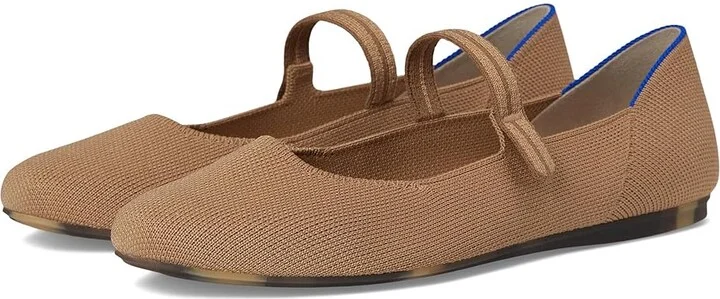 Rothy's The Square Mary Jane Women's Dress Flat Shoes Wren : 5 M, Synthetic