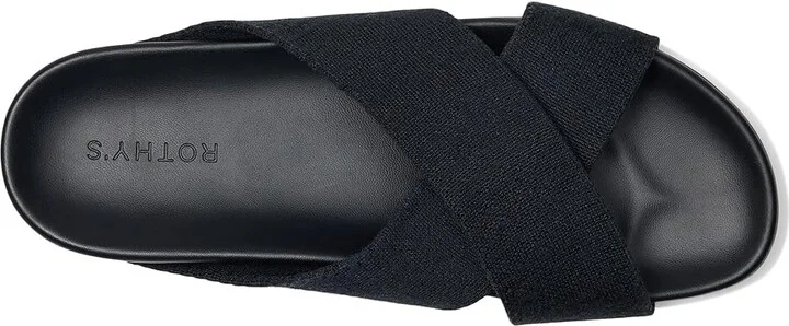 Rothy's The Weekend Slide Women's Sandals Black : 12 M, Synthetic - Image 2
