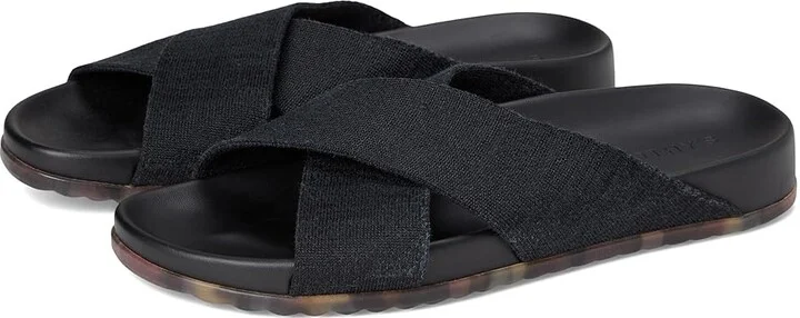 Rothy's The Weekend Slide Women's Sandals Black : 12 M, Synthetic