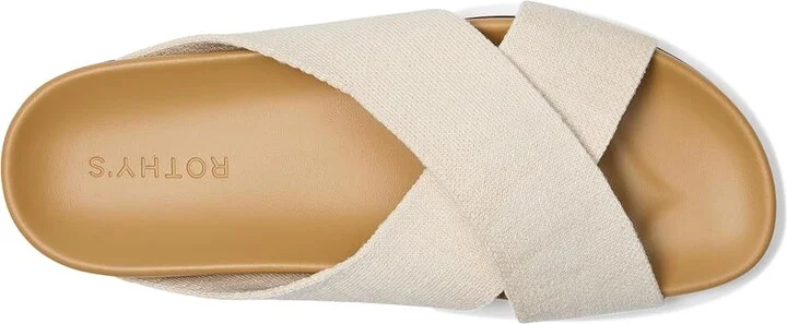 Rothy's The Weekend Slide Women's Sandals Oat : 6 M, Synthetic - Image 2