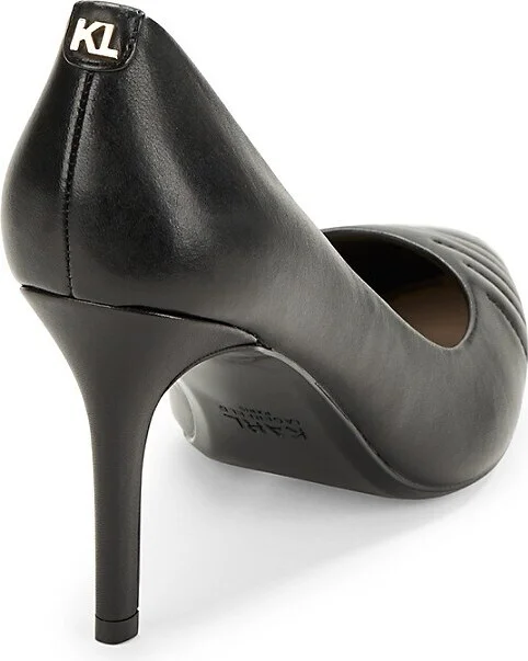 Roulle Textured Leather Pumps - Image 3