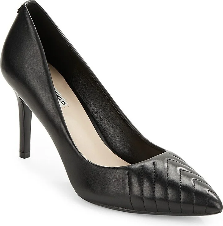 Roulle Textured Leather Pumps