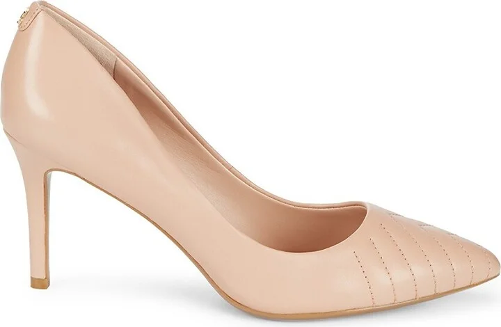 Roulle Textured Leather Pumps