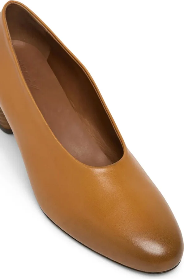 Round-Toe 50mm Leather Pumps - Image 4