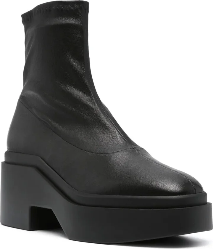 Round-Toe 85mm Leather Boots - Image 2